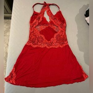 Sexy Red Lace Lingerie